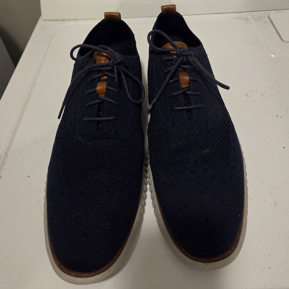 Cole Haan Navy Blue Oxfords
